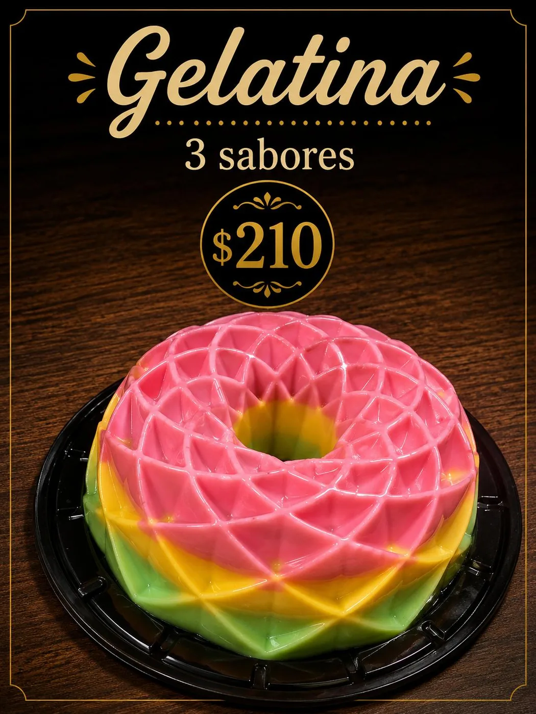 Gelatina de 3 Sabores
