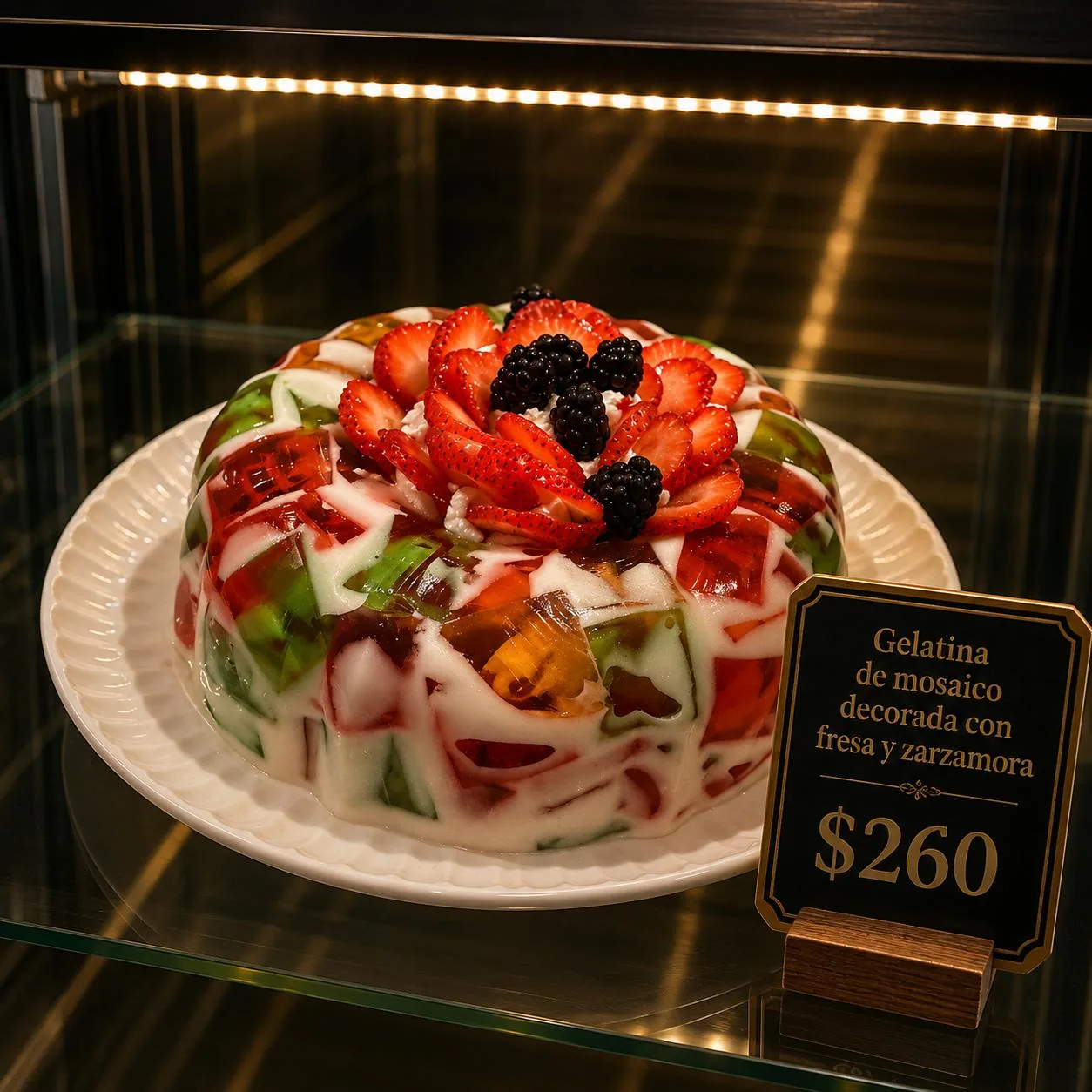 Gelatina de Mosaico con Fresa y Zarzamora