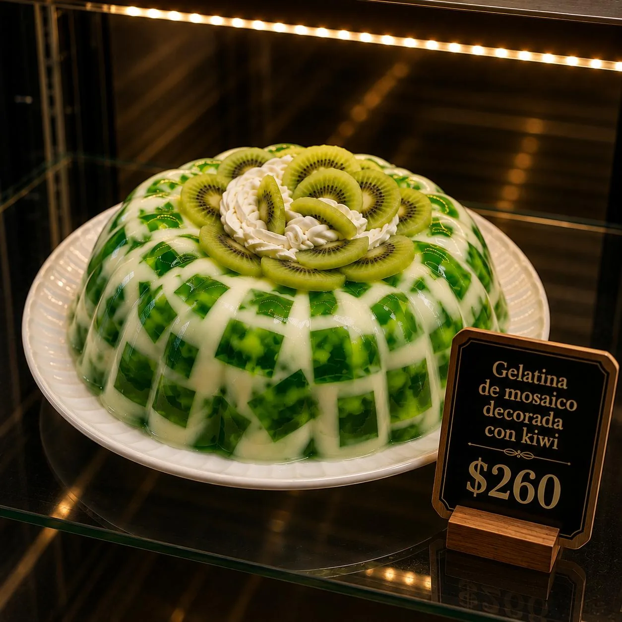 Gelatina de Mosaico con Kiwi