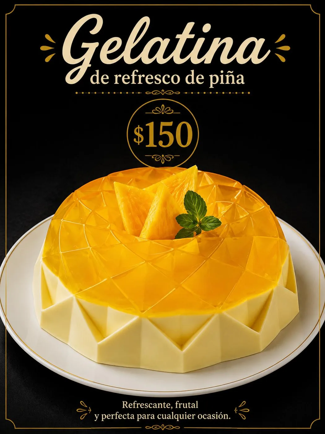 Gelatina de Refresco de Piña