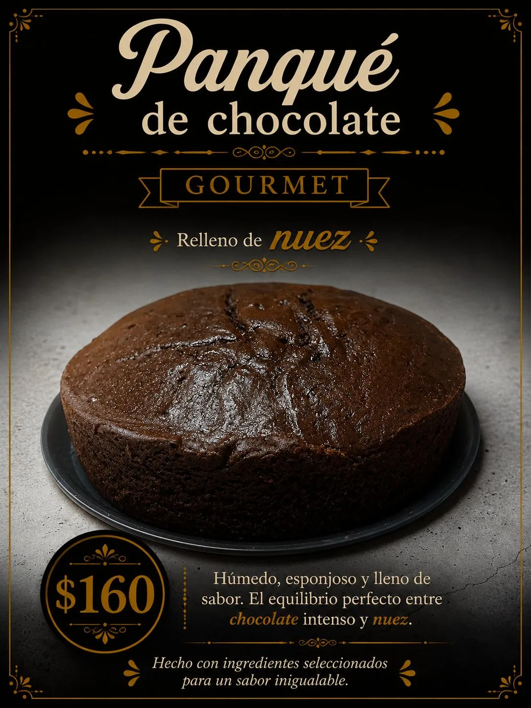Panqué de Chocolate Gourmet